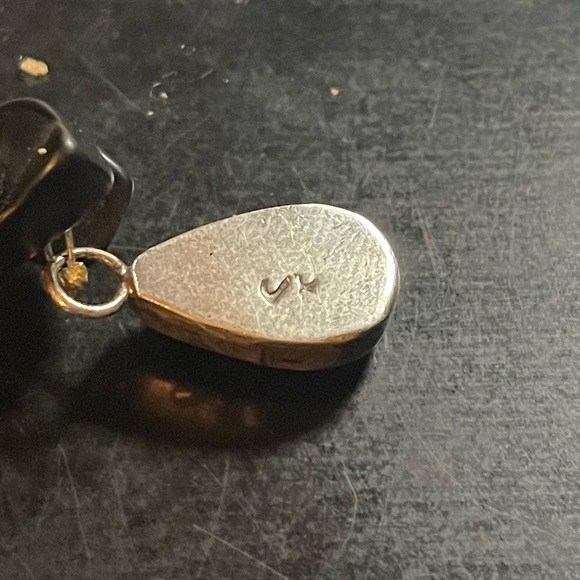 VTG Navajo Signed Onyx, Jasper & Sterling necklace - Picture 7 of 7